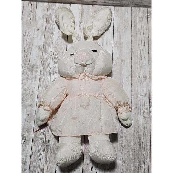 Vintage Mervyn's Bunny Stuffed Animal 11" Rare Collectible Made In Korea - Picture 9 of 9